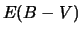  $ E(b-v)$ 