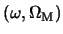  $ (\omega, \Omega _ { \rm M})$ 