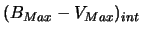  $ (B_{Max}-V_{Max})_{int}$ 