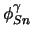  $ \phi_{Sn}^\gamma$ 