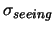  $ \sigma_{seeing}$ 