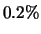  $ 0.2\%$ 