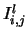  $ I^l_{i, j}$ 