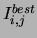  $ I^{best}_{i, j}$ 