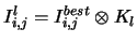 $\displaystyle I_{i,j}^l = I_{i,j}^{best}\otimes K_l$