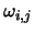  $ \omega_{i, j}$ 