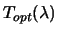  $ T_{opt}(\lambda)$ 