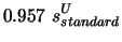 $\displaystyle 0.957~ s^U_{standard}$
