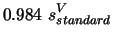 $\displaystyle 0.984~ s^V_{standard}$