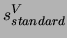  $ s^V_{standard}$ 